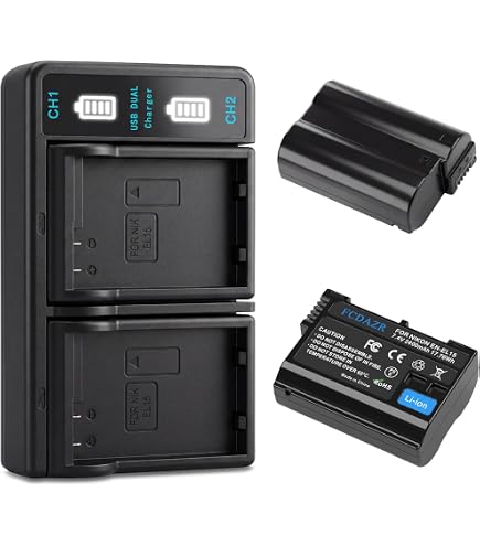 Amazon.com : Battery Charger for Nikon D7000, D7100, D7200, D7500